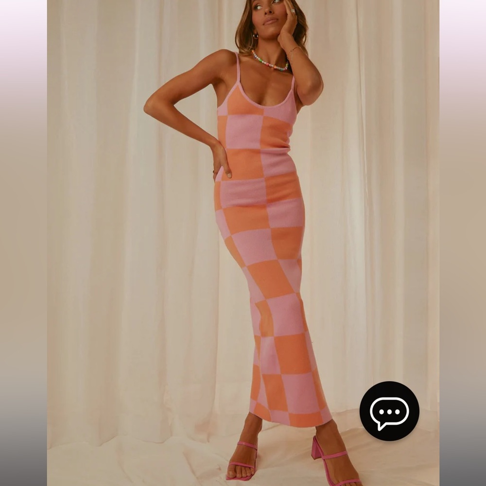 Peppermayo Cali Sweetheart Knit Maxi Dress